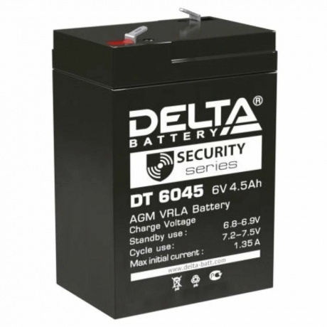

Аккумулятор Delta DT 6045 (6V 4.5Ah)