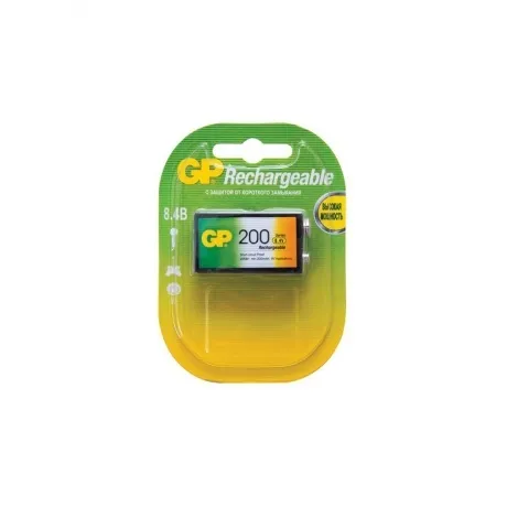 Аккумулятор GP 20R8H 9V NiMH 200mAh (1шт)
