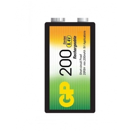Аккумулятор GP 20R8H 9V NiMH 200mAh (1шт) - фото 2
