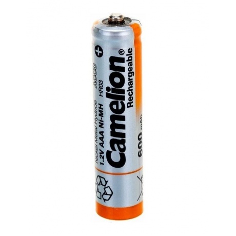 Аккумулятор Camelion AAA- 600mAh Ni-Mh BL-2 (NH-AAA600BP2, 1.2В) (2 шт. в уп-ке) - фото 2