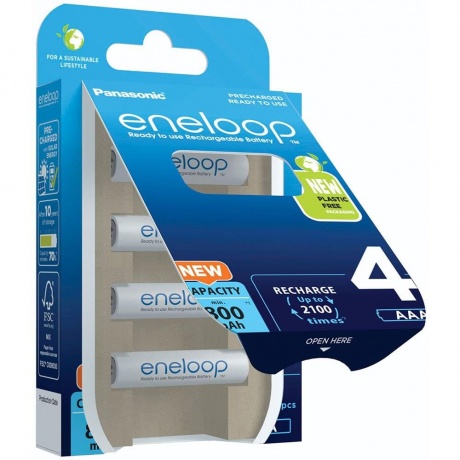 Аккумуляторы Eneloop BK-4MCDE/4BE AAA 800 4шт - фото 4