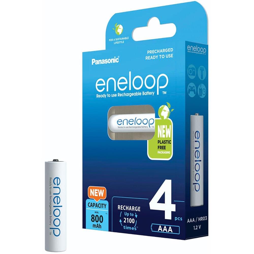 Аккумуляторы Eneloop BK-4MCDE/4BE AAA 800 4шт - фото 1