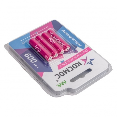 Аккумулятор КОСМОС R03 600mAh Ni-MH 4 шт - фото 2