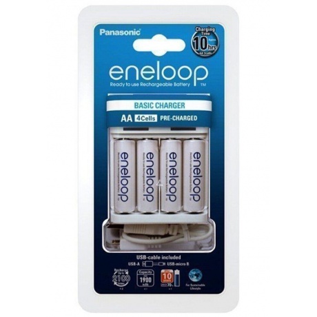 Зарядное устройство Panasonic Basic (K-KJ61MCC40USB ) + АА 1900 ...
