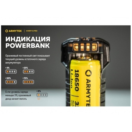 Зарядное устройство Armytek Handy C1 Pro 1 канальное - фото 13