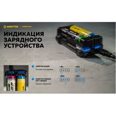 Зарядное устройство Armytek Handy C2 VE 2 канальное - фото 14