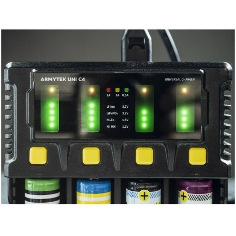 Зарядное устройство Armytek Uni C4 4 канальное - фото 11
