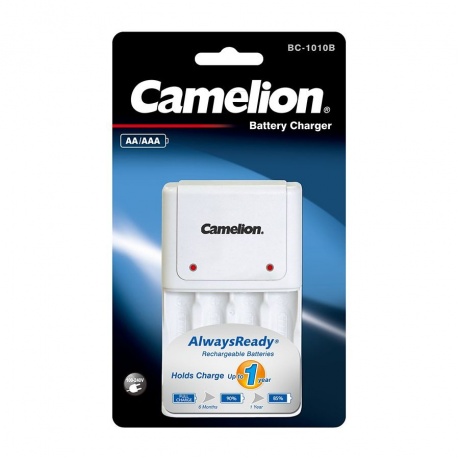 Зарядное устройство Camelion BC-1010B (BC-1010B, 2-4AA/AAA/200Ma /свет. индик.) - фото 2