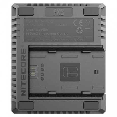 Зарядное устройство Nitecore FX3 (FX0809321) с 2 слотами для аккумуляторов - фото 2