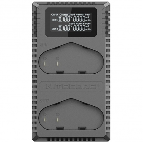 Зарядное устройство Nitecore UCN4PRO с 2 слотами для аккумуляторов - фото 1
