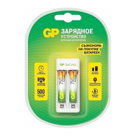 

Зарядное устройство GP Е211 с 2 аккумуляторами ААА750