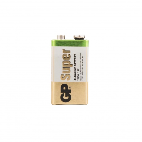 Батарейка GP Super Alkaline 1604A 6LR61 &quot;Крона&quot; 9V 550mAh (1шт.) - фото 2
