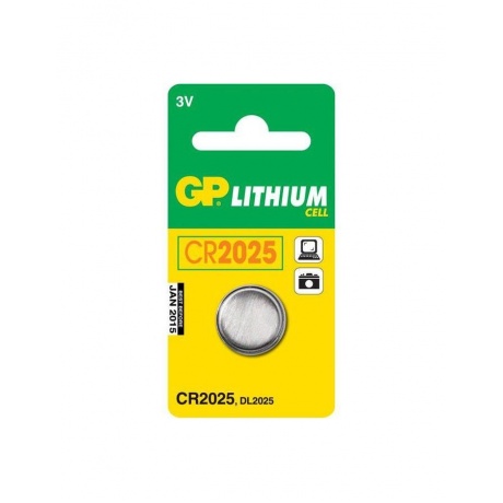 Батарейка GP Lithium CR2025 (1шт.) - фото 1