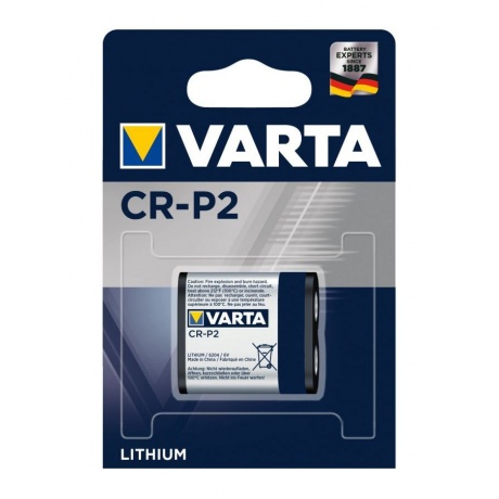 Батарейка Varta Professional Lithium CR-P2, 1шт. - фото 1