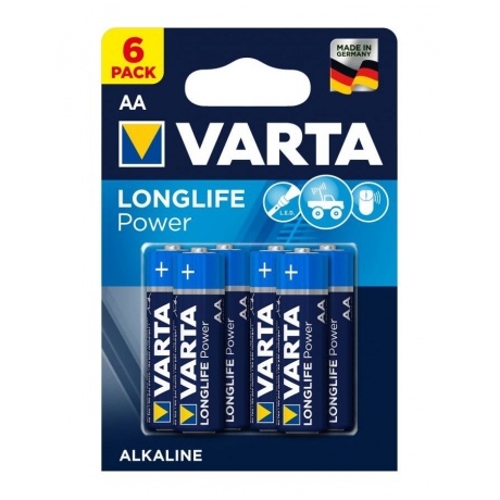 Батарейка Varta Longlife Power AA блистер 6шт. - фото 2