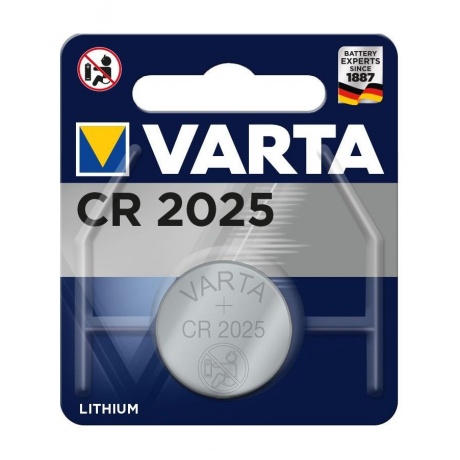 Батарейка Varta CR2025 Lithium, 1шт. - фото 2