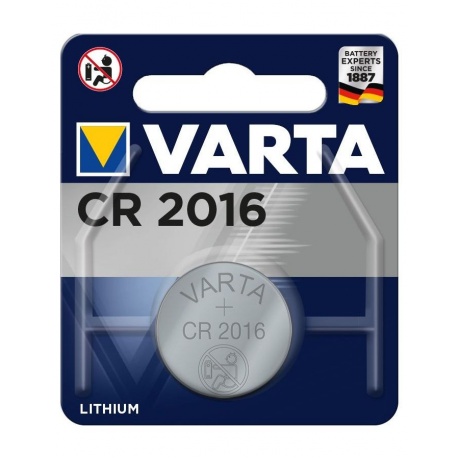 Батарейка Varta CR2016 Lithium, 1шт. - фото 2