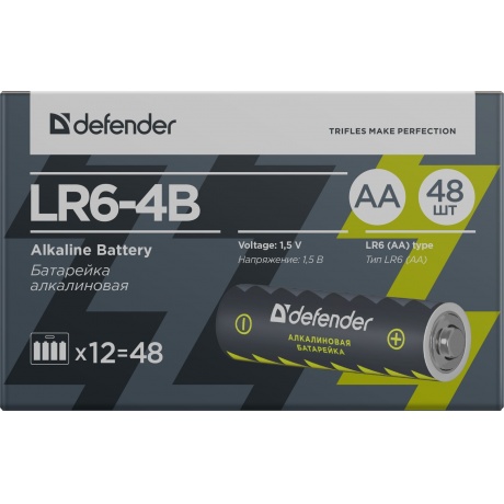 Батарейка Defender LR6-4B AA (56012) - фото 5