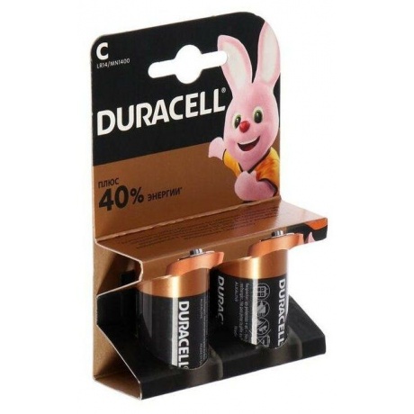 Батарейка Duracell Basic LR14-2BL C (2шт. уп) - фото 3