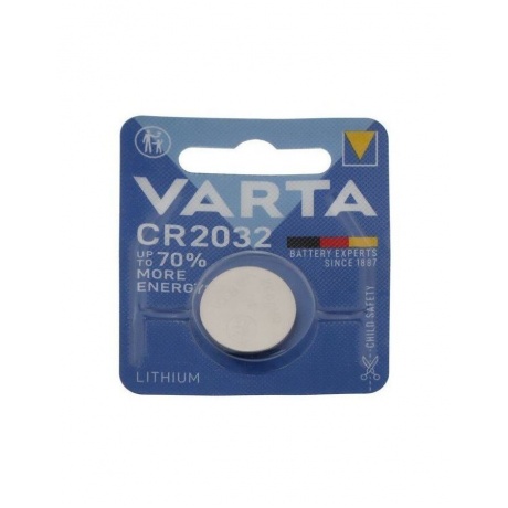 Батарейка Varta CR2032 BL1, 1шт. - фото 3