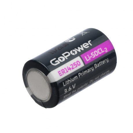 Батарейка GoPower 14250 1/2AA PC1 Li-SOCl2 3.6V (1/10/500) - фото 2