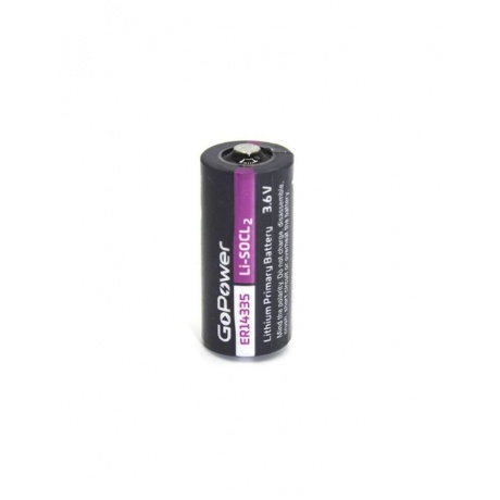 Батарейка GoPower 14335 2/3AA PC1 Li-SOCl2 3.6V (1/10/500) - фото 1