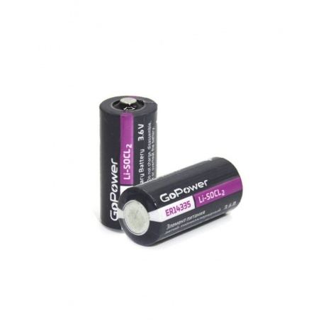 Батарейка GoPower 14335 2/3AA PC1 Li-SOCl2 3.6V (1/10/500) - фото 2