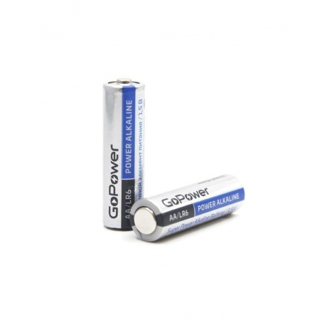 Батарейка GoPower LR6 AA BL2 Alkaline 1.5V (2/24/480) блистер (2 шт.) - фото 2