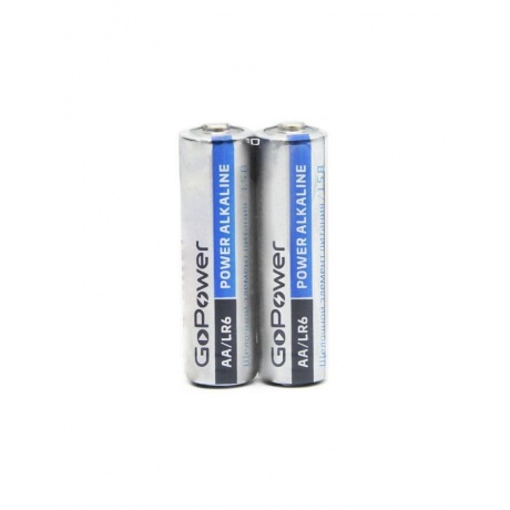 Батарейка GoPower LR6 AA BL2 Alkaline 1.5V (2/24/480) блистер (2 шт.) - фото 3