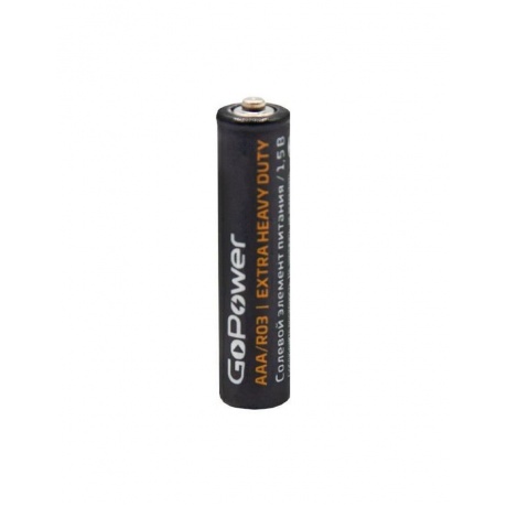 Батарейка GoPower R03 AAA BL4 Heavy Duty 1.5V (4/48/576) блистер (4 шт.) - фото 2