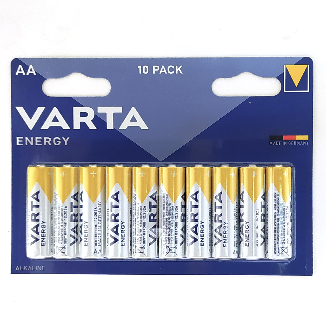

Батарейка щелочная VARTA LR6 (AA) Energy 1.5В бл/5, (1шт)