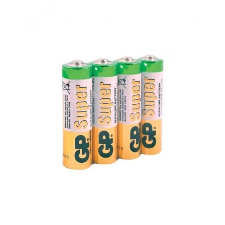 Батарейки алкалиновые GP Super 15А АA - 4 шт (4891199006487) - фото 1