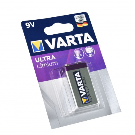 Батарейка Varta ULTRA Крона 6FR22 BL1 9V (06122301401) - фото 2