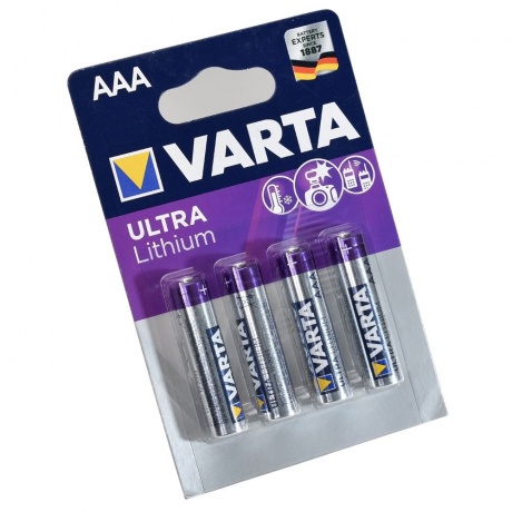 Батарейка Varta ULTRA FR03 AAA BL4 1.5V (06103301404) - фото 3