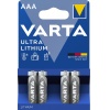 Батарейка Varta ULTRA FR03 AAA BL4 1.5V (06103301404)