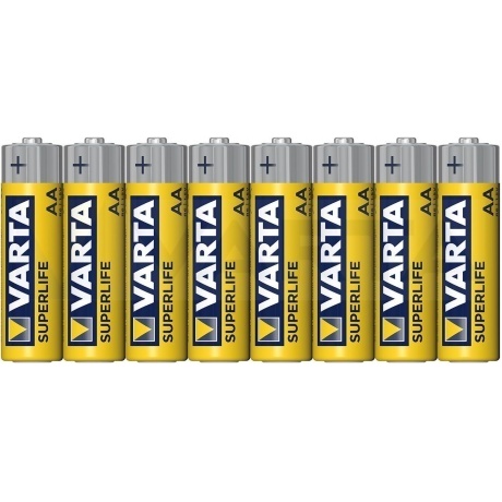 Батарейка Varta SUPERLIFE R6 AA Shrink 8 Heavy Duty 1.5V (8 шт.) (02006101308) - фото 2