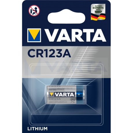Батарейка Varta Professional CR123A BL1 3V (1 шт.) (06205301401) - фото 2