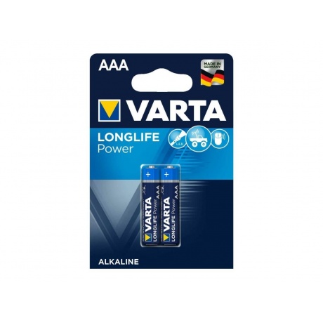 Батарейка Varta LONGLIFE POWER (HIGH ENERGY) LR03 AAA BL2 1.5V (2 шт.) (04903121412) - фото 2