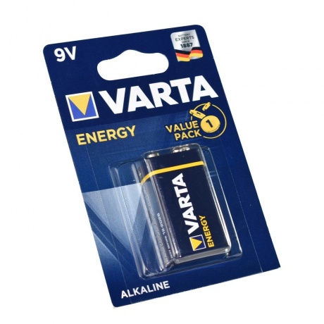 Батарейка Varta ENERGY Крона 6LR61 BL1 9V (1 шт.) (04122229411) - фото 2