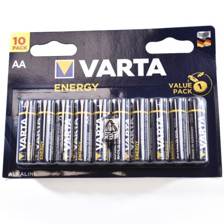 Батарейка Varta ENERGY LR6 AA BL10 1.5V (10 шт.) (04106229491) - фото 2