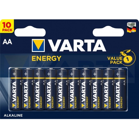Батарейка Varta ENERGY LR6 AA BL10 1.5V (10 шт.) (04106229491) - фото 3