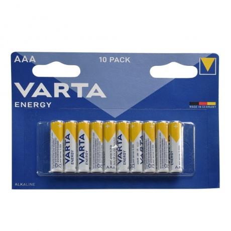 Батарейка Varta ENERGY LR03 AAA BL10 1.5V (10 шт.) (04103229491) - фото 1