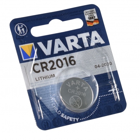 Батарейка Varta ELECTRONICS CR2016 BL1 3V (1 шт.) (06016101401) - фото 2
