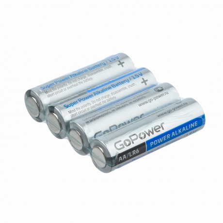 Батарейка GoPower LR6 AA Shrink 4 Alkaline 1.5V (20 шт.) (00-00017748) - фото 4