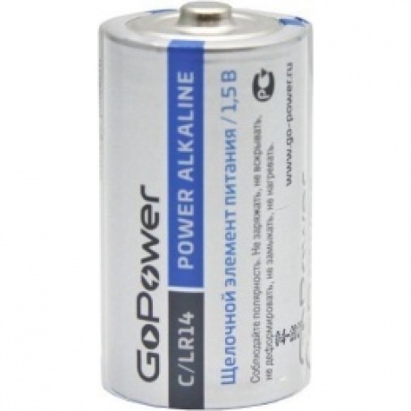 Батарейка GoPower LR14 C BL2 Alkaline 1.5V (2 шт.) (00-00017861) - фото 2