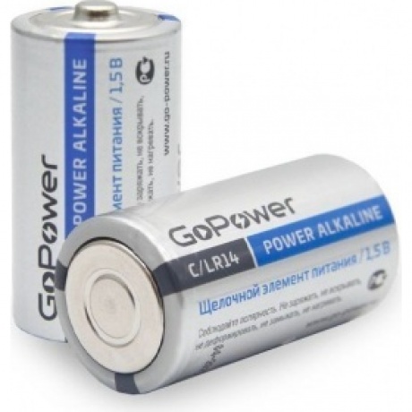 Батарейка GoPower LR14 C BL2 Alkaline 1.5V (2 шт.) (00-00017861) - фото 3