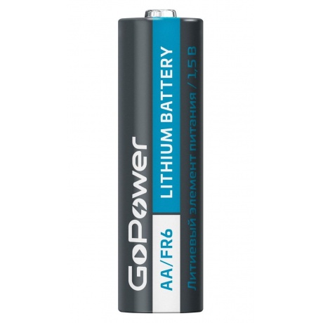 Батарейка GoPower FR6 AA BOX10 Lithium 1.5V (00-00024456) - фото 3