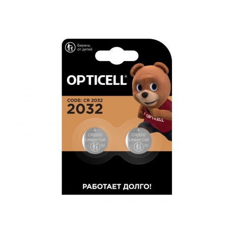 Батарейка Opticell SPECIALTY CR 2032 2 PCS (5060001) - фото 1