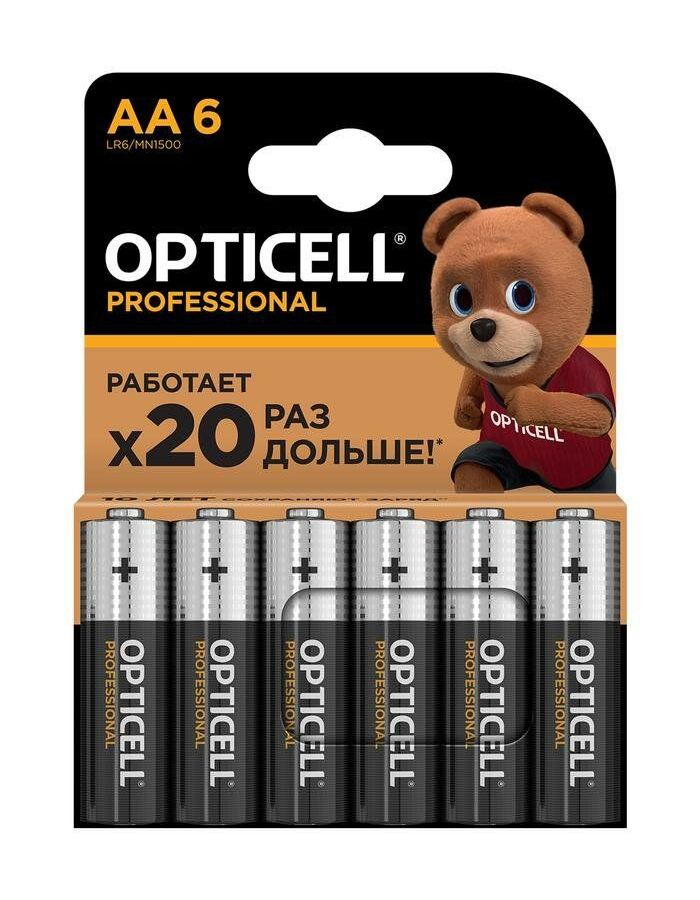 Батарейка Opticell PROFESSIONAL AA 6 PCS (5052003)