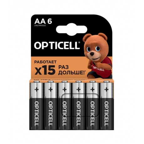 Батарейка Opticell BASIC AA 6 PCS (5051006) - фото 1